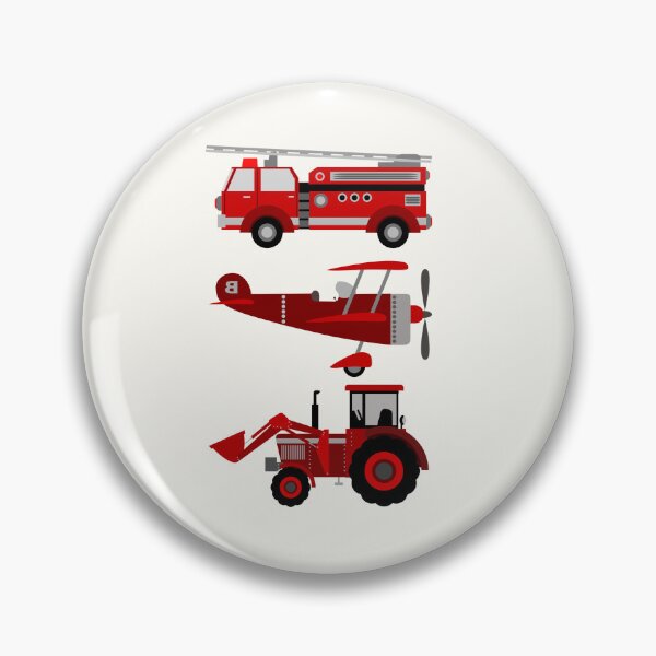 Item preview, Vintage Retro Toy Airplane Firetruck Tractor  designed and sold by joseech.