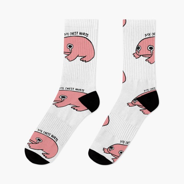 Item preview, My Chest Hurts | Crying Salmon Pink Frog designed and sold by iristocat.