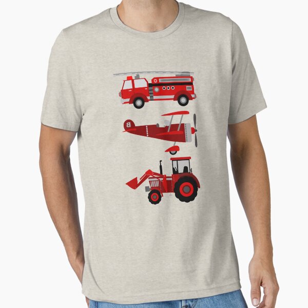 Item preview, Vintage Retro Toy Airplane Firetruck Tractor  designed and sold by joseech.