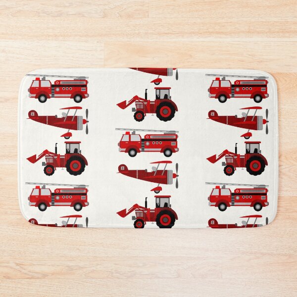 Item preview, Vintage Retro Toy Airplane Firetruck Tractor  designed and sold by joseech.