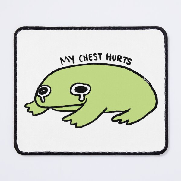 Item preview, My Chest Hurts | Crying Green Frog designed and sold by iristocat.