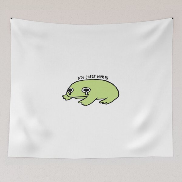 Item preview, My Chest Hurts | Crying Green Frog designed and sold by iristocat.