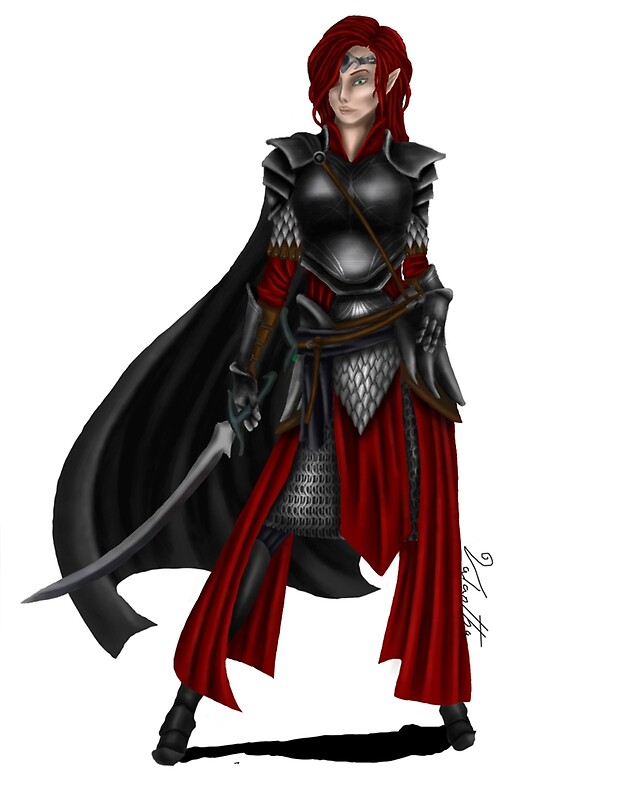 "high elf fighter " by valantha Redbubble