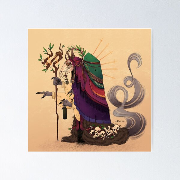 Item preview, Mari Lwyd designed and sold by bananamation.
