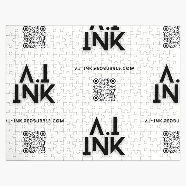 Item preview, A.I INK WHITE QR LOGO VERTICAL designed and sold by AI-INK.