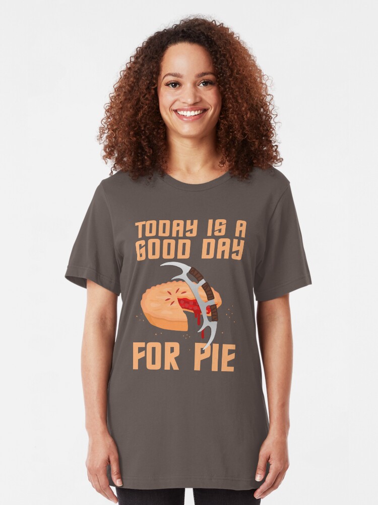 Alternate view of Klingon Pie Slim Fit T-Shirt