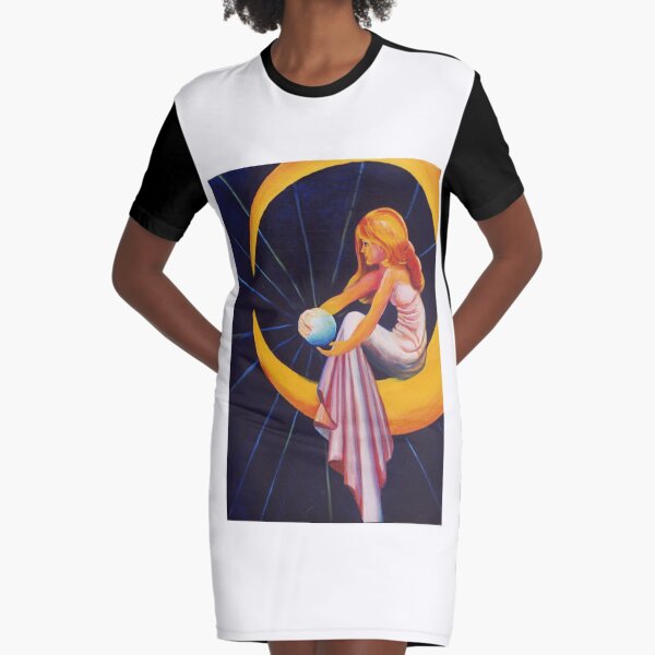Moonbeams Graphic T-Shirt Dress