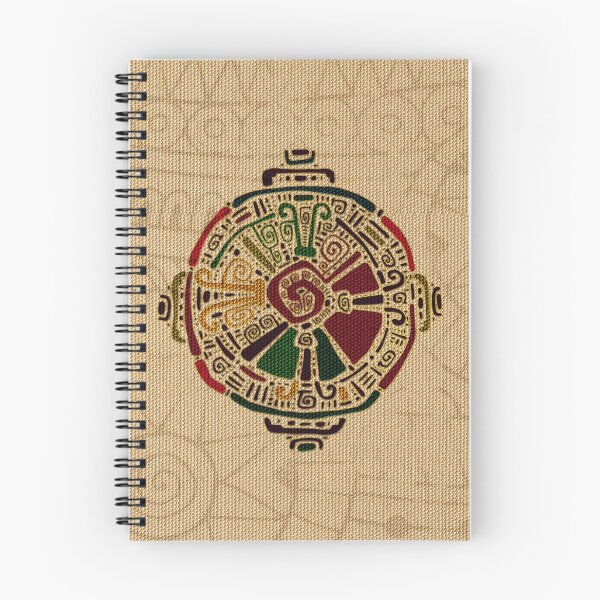 Item preview, Colorful Hunab Ku Mayan symbol on cotton designed and sold by k9printart.