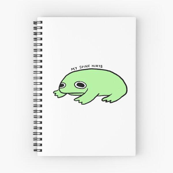 Item preview, My Spine Hurts | Bright Green Frog designed and sold by iristocat.