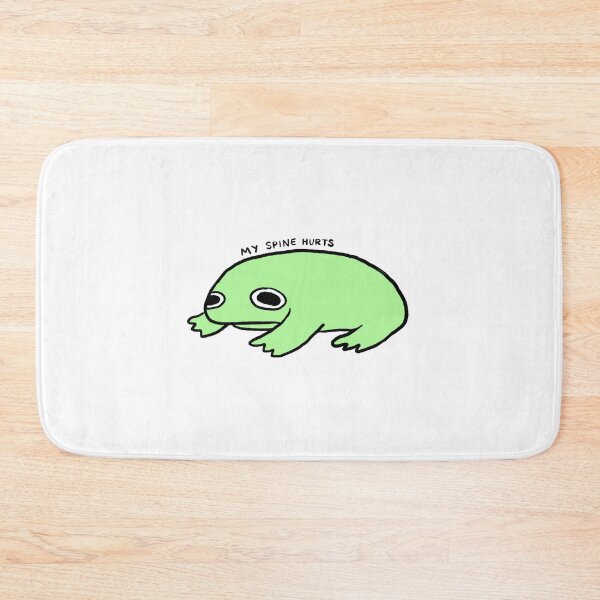 Item preview, My Spine Hurts | Bright Green Frog designed and sold by iristocat.