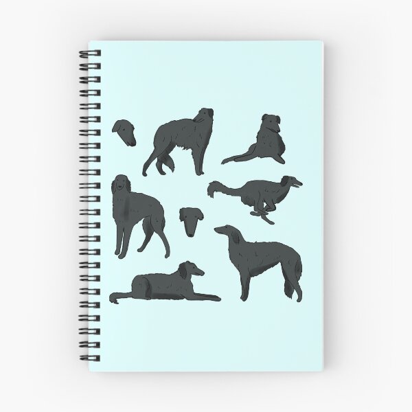 Item preview, Black borzoi illustration pack designed and sold by Mayarart.