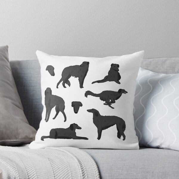 Item preview, Black borzoi illustration pack designed and sold by Mayarart.