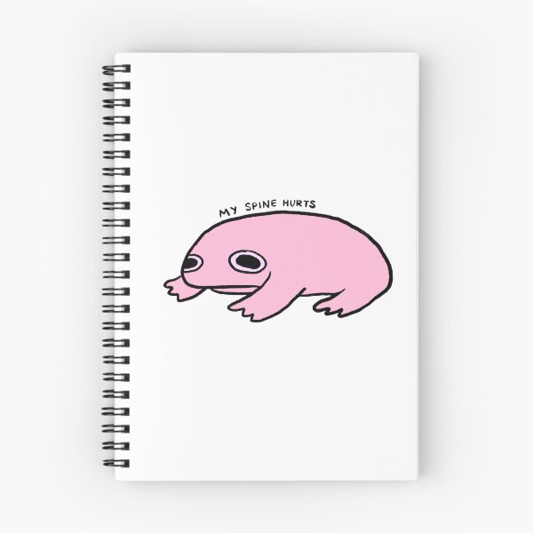 Item preview, My Spine Hurts | Pink Frog designed and sold by iristocat.