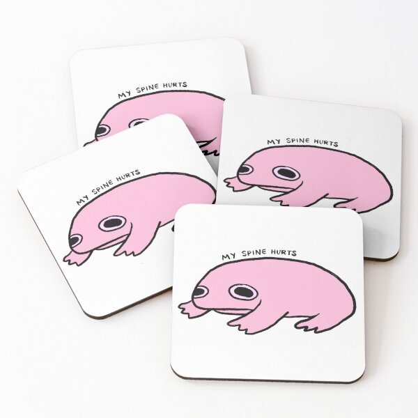 Item preview, My Spine Hurts | Pink Frog designed and sold by iristocat.