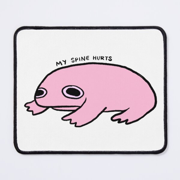 Item preview, My Spine Hurts | Pink Frog designed and sold by iristocat.