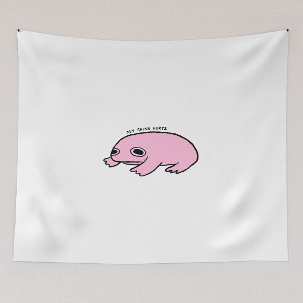 Item preview, My Spine Hurts | Pink Frog designed and sold by iristocat.