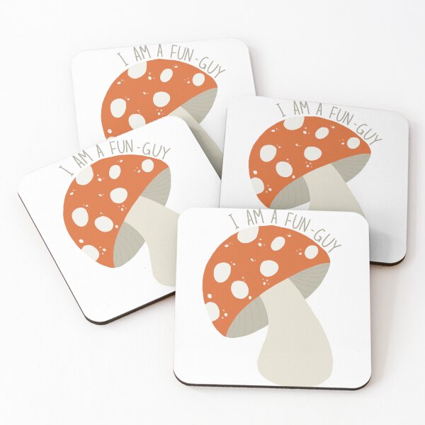 Item preview, Fun Guy Pun Cartoon Mushroom designed and sold by art-by-enc.