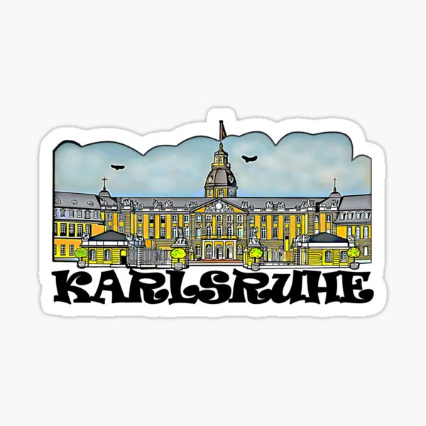 Item preview, Karlsruhe Castle Text Karlsruhe black designed and sold by AikasHeaven.