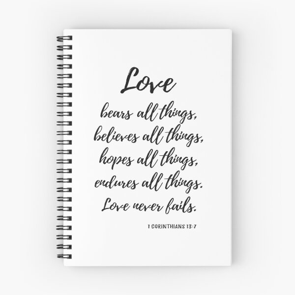 Item preview, Love Bears All Things, 1 Corinthians 13:7 designed and sold by MentDesigns.