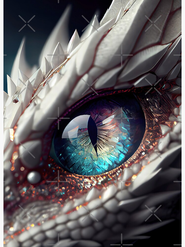 Blue Dragon Eye' Poster, picture, metal print, paint by FavoritePlates