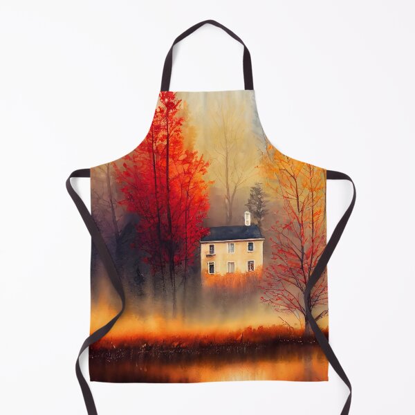 Item preview, Colorful Autumn Landscape Watercolor 12 designed and sold by Red Witch Art.