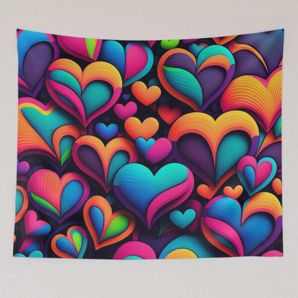 Item preview, Corazón de colores designed and sold by Quote-Zone.