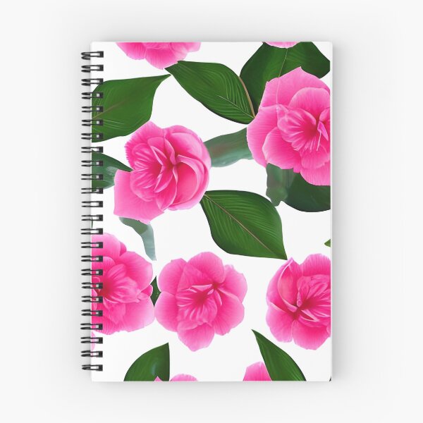 Item preview, Pink camellia flower pattern designed and sold by gramizzia.