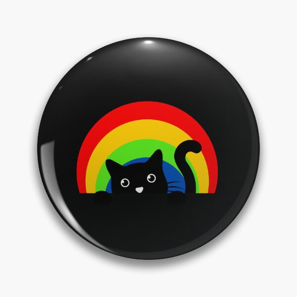 Item preview, Cute Rainbow Cat Red Yellow Green Blue Funny Happy Witty Joke Sarcastic Spiritual Animal Birthday Gift designed and sold by EpsilonEridani.