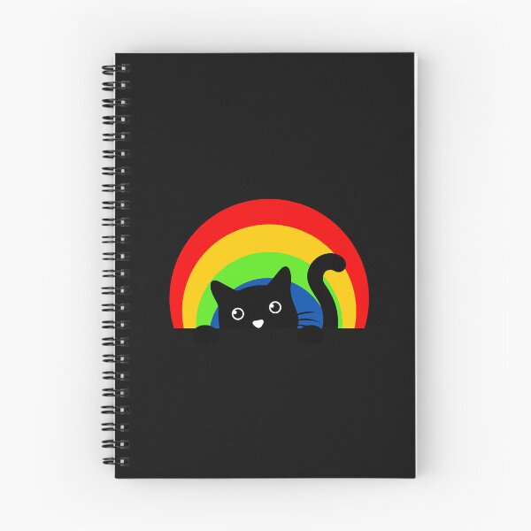 Item preview, Cute Rainbow Cat Red Yellow Green Blue Funny Happy Witty Joke Sarcastic Spiritual Animal Birthday Gift designed and sold by EpsilonEridani.