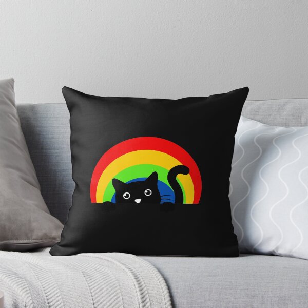 Item preview, Cute Rainbow Cat Red Yellow Green Blue Funny Happy Witty Joke Sarcastic Spiritual Animal Birthday Gift designed and sold by EpsilonEridani.