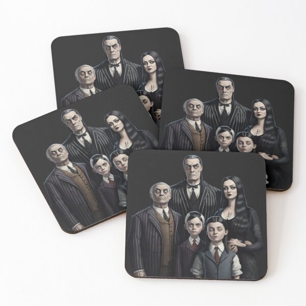 Aperçu de l'œuvre goodies de la famille addams créée et vendue par Paintandgo.