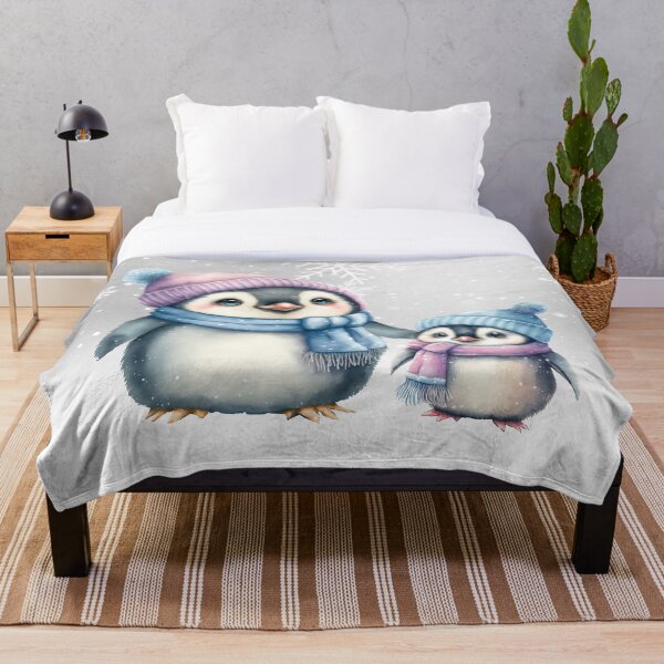 Artikelvorschau, Baby und Mama Pinguin entworfen und verkauft von Craftpixsy.