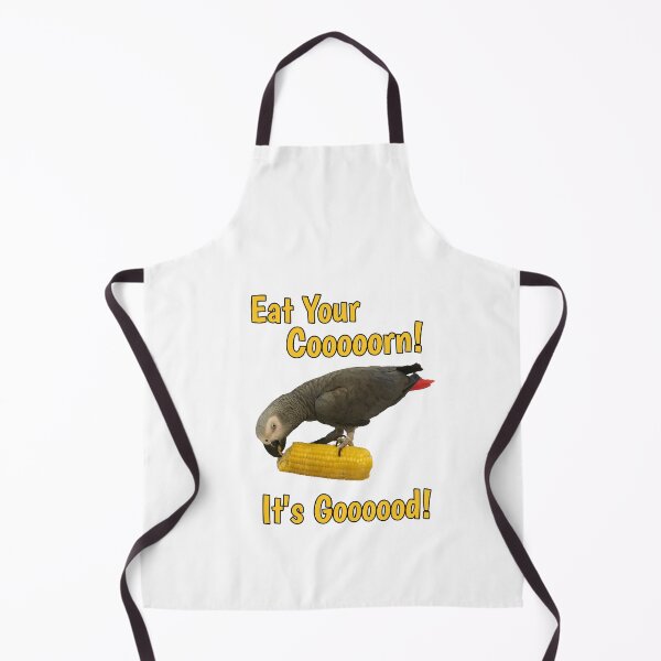 Item preview, Eat Your Corn- Einstein Parrot African Grey Parrot designed and sold by einsteinparrot.