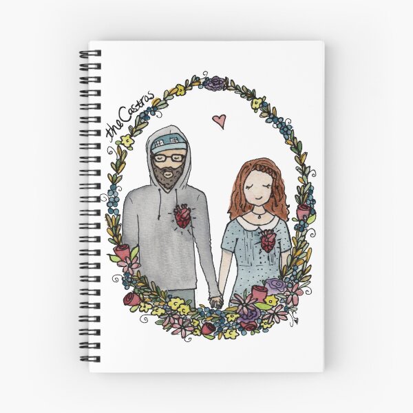 Item preview, The Castros floral portrait merch designed and sold by foxandbeans.