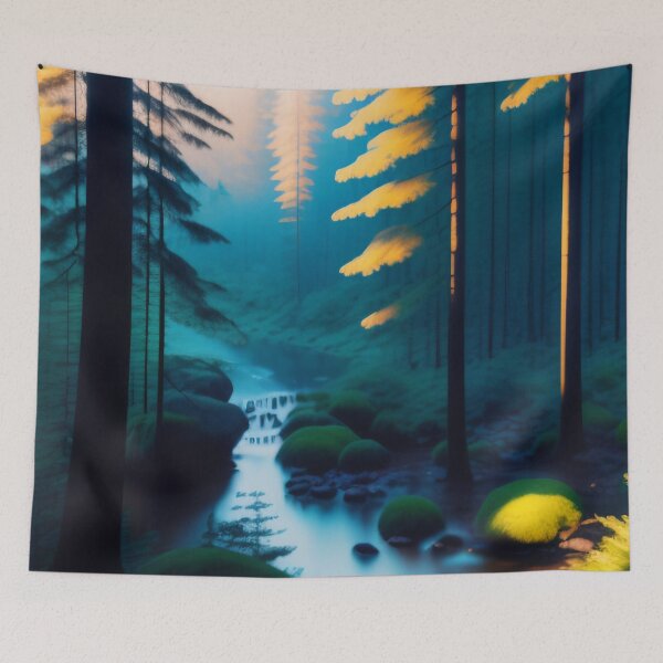 Item preview, Mysterious forest | Beautiful Landscapes | Original Digital Art designed and sold by ArtworkbyEmmy.