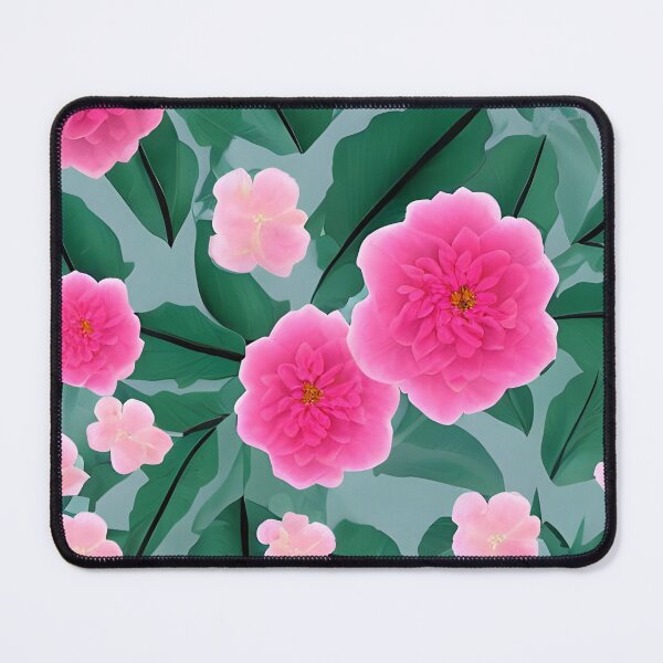 Item preview, Pink camellia flower pattern designed and sold by gramizzia.
