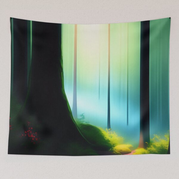 Item preview, Mysterious forest | Beautiful Landscapes | Original Digital Art designed and sold by ArtworkbyEmmy.