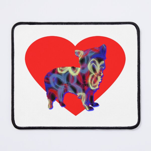 Item preview, I Heart My Morkie Dog Neon Butterflies Silhouette designed and sold by AMSonArt.