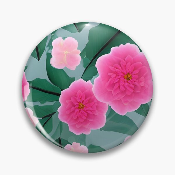 Item preview, Pink camellia flower pattern designed and sold by gramizzia.