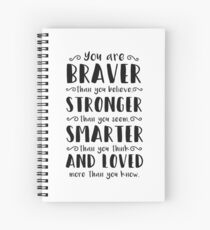Cuaderno de espiral Eres más valiente de lo que crees Winnie The Pooh