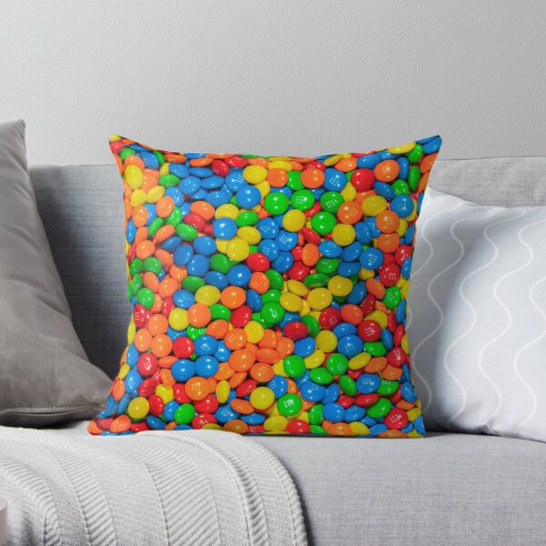 m&m Throw Pillow