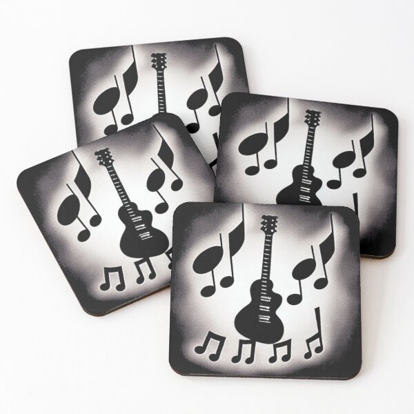 Item preview, Guitar and Musical Notes designed and sold by culturageekstor.
