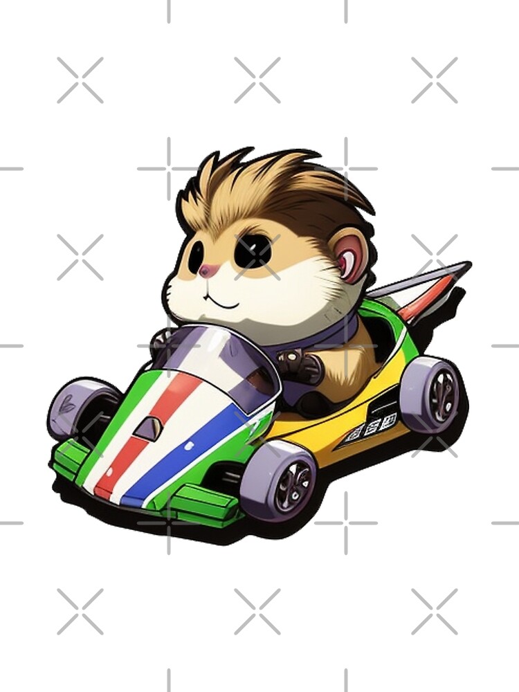 Thumbnail 3 of 3, Scarf, Hamster Racer designed and sold by Mooostickers.