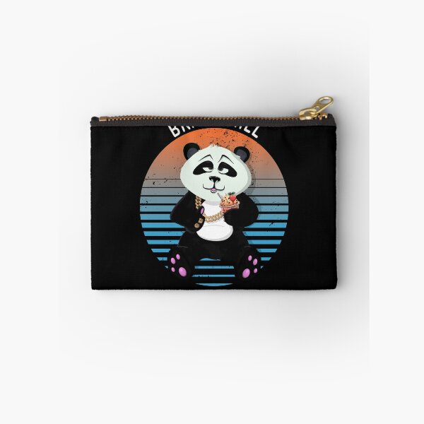 Item preview, Retro Brah chill panda with gold and smoothie  designed and sold by TipTopTapo.