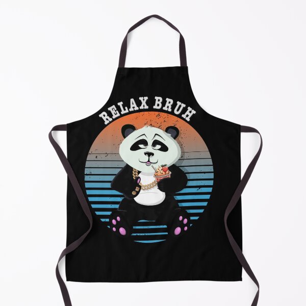 Item preview, Retro Bruh panda with gold and smoothie designed and sold by TipTopTapo.
