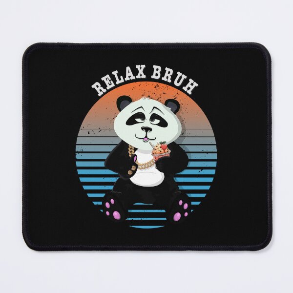 Item preview, Retro Bruh panda with gold and smoothie designed and sold by TipTopTapo.