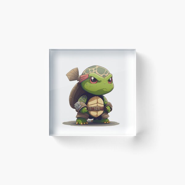 Chibi turtle Acrylic Block