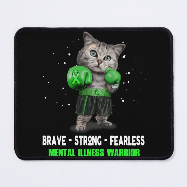 Item preview, Mental Illness Warrior - BRAVE STRONG FEARLESS designed and sold by Berriosly.