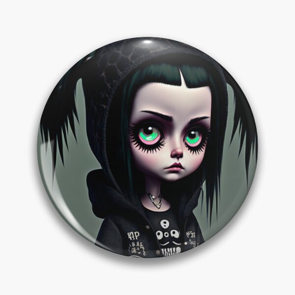 Item preview, Cute little 3D Goth Character designed and sold by Simone Davino.