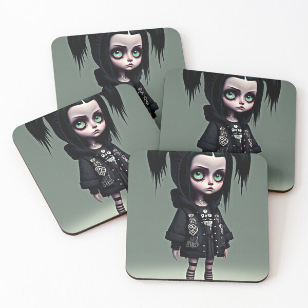 Item preview, Cute little 3D Goth Character designed and sold by Simone Davino.